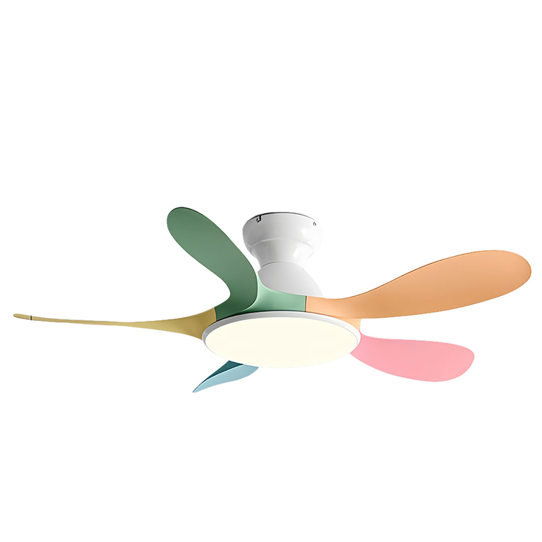 5 Blade Ceiling Fan with Light - ABS Blades, Metal Body, Modern Design