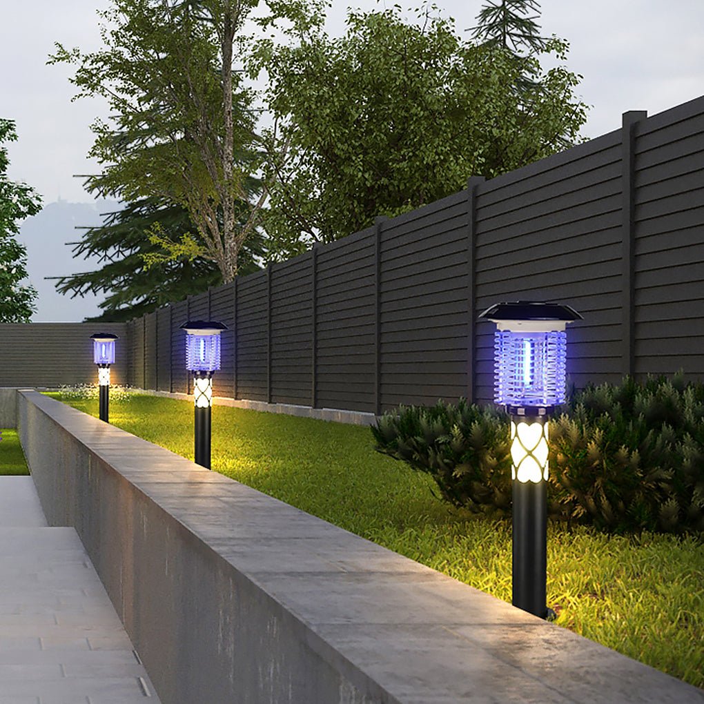 Dual-Function Solar LED Mosquito Lamp - Waterproof Outdoor Light for Gardens and Patios