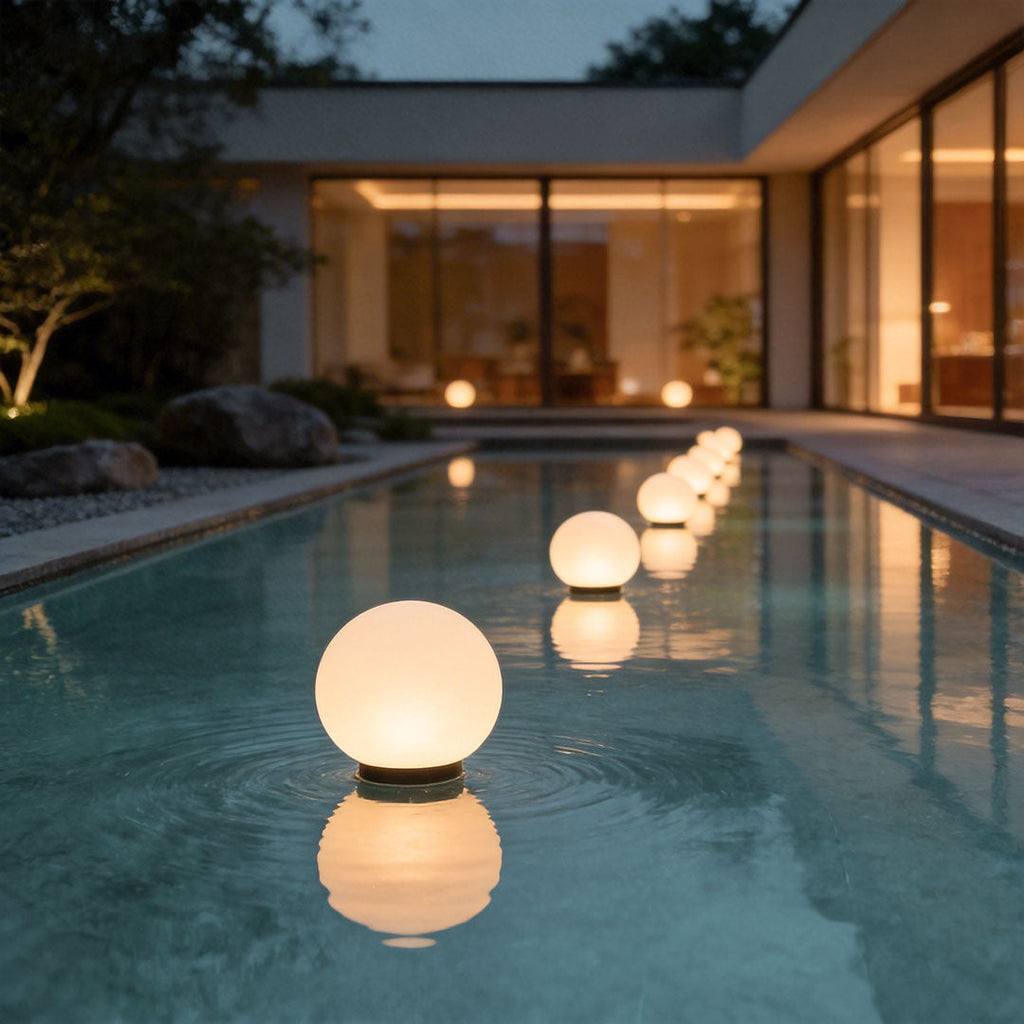 Acrylic Moon-Shaped Landscape Light Waterproof Modern Design