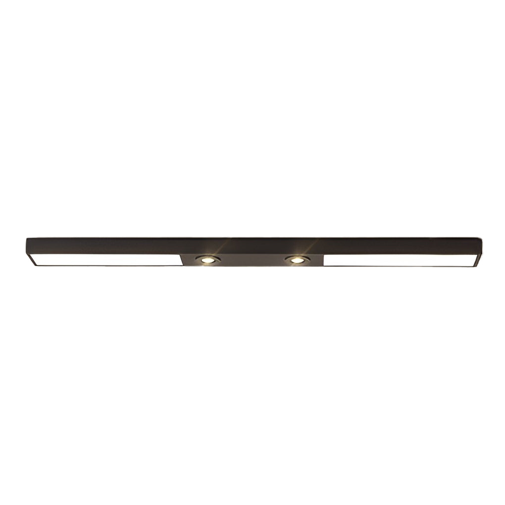 Linear Ceiling Pendant Light - Black Modern Iron Fixture