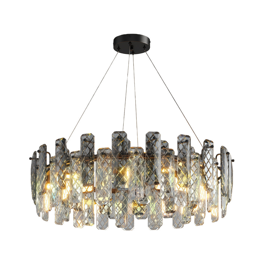 Contemporary Crystal Chandelier Eye-Protecting Ceiling Light