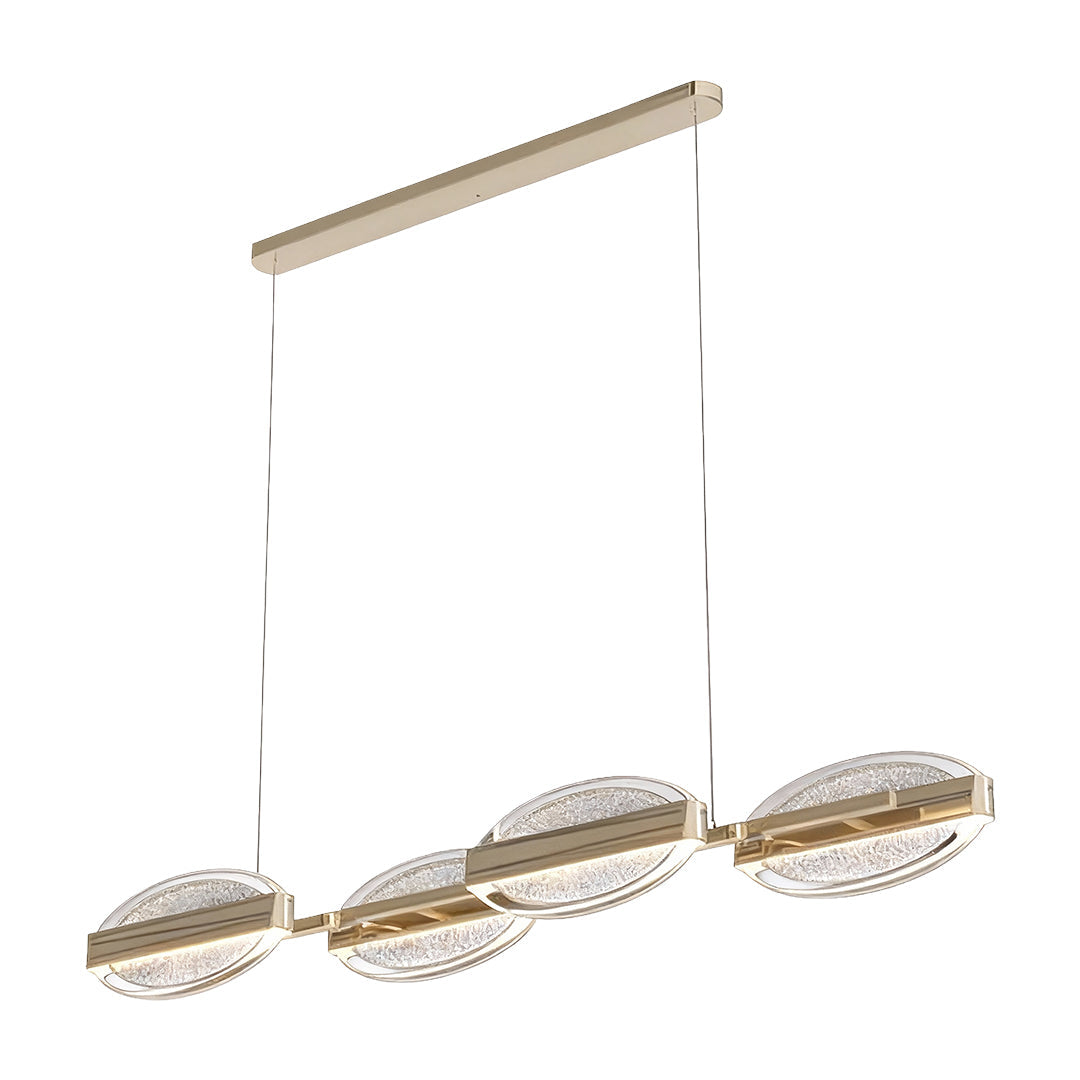 Gold Chandelier Modern Acrylic Ceiling Light - Minimalist Design