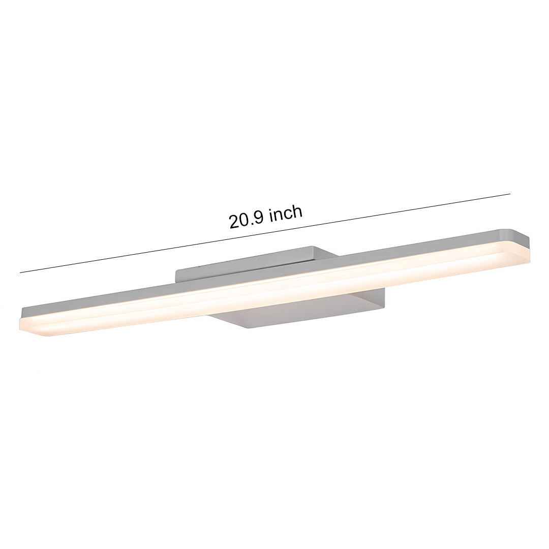 White Bathroom Vanity Light Minimalist Acrylic Contemporary Wall Light Modern Fixture LED Lighting for Home Decor Stylish Illumination for Bathroom Makeup Room Simple Design Energy Efficient Chic Wall Sconce Brightness Adjustable Elegant Lighting Solution