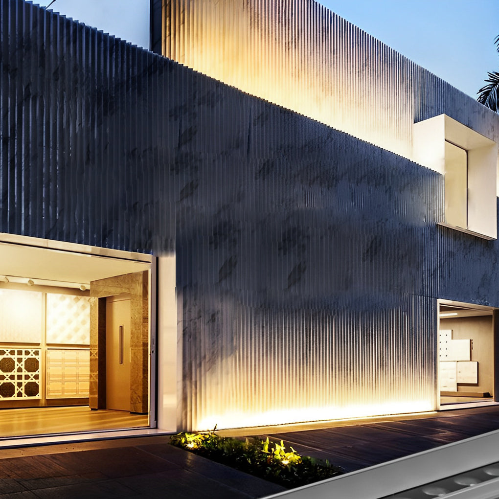 Linear LED Wall Washer Upward Outdoor Light - Aluminum RGB Landscape Lighting