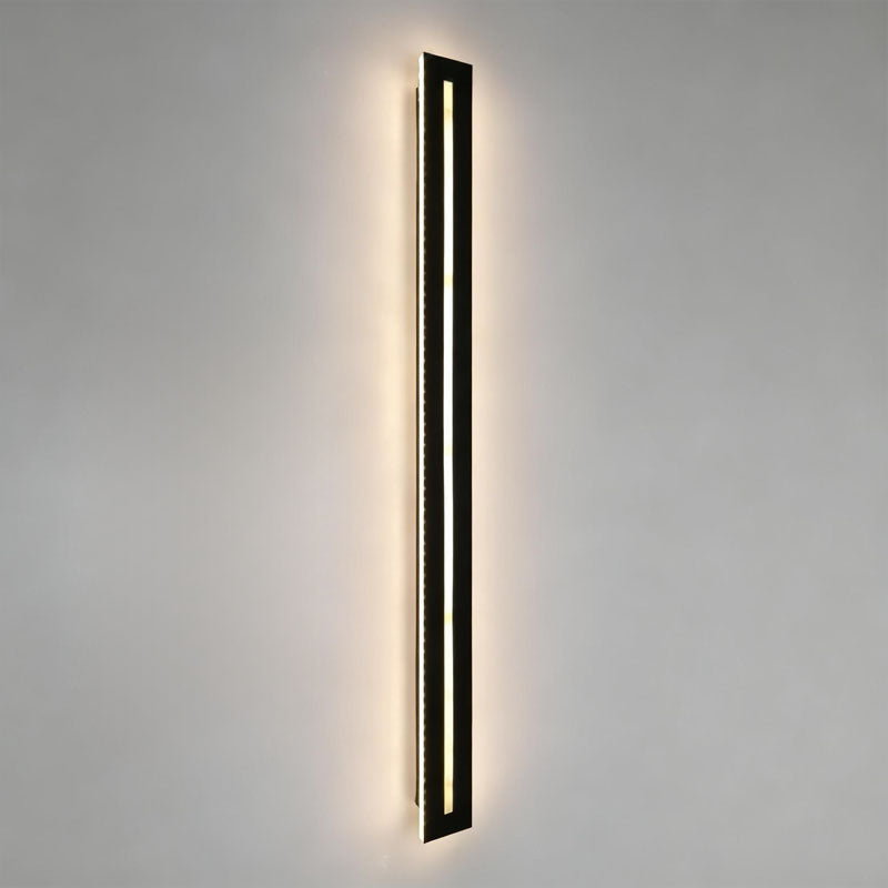 Modern LED Linear Black Wall Sconce - Iron Light Fixture