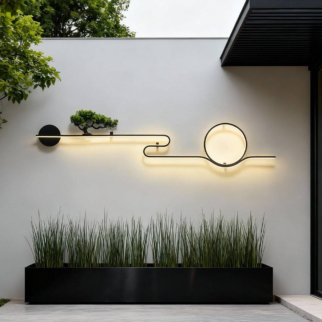Retro Waterproof LED Outdoor Wall Light Sconce for Tree Landscape