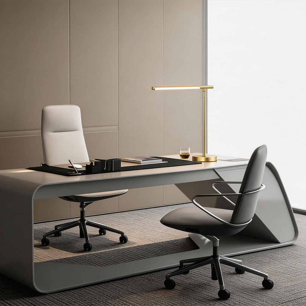 Linear Table Light Copper LED Adjustable Lamp