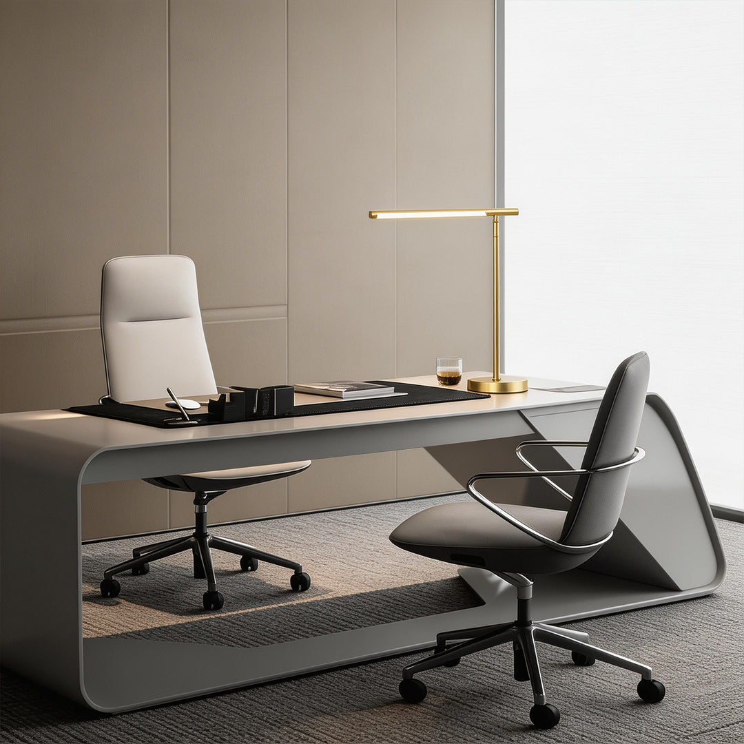 Linear Table Light Copper LED Adjustable Lamp