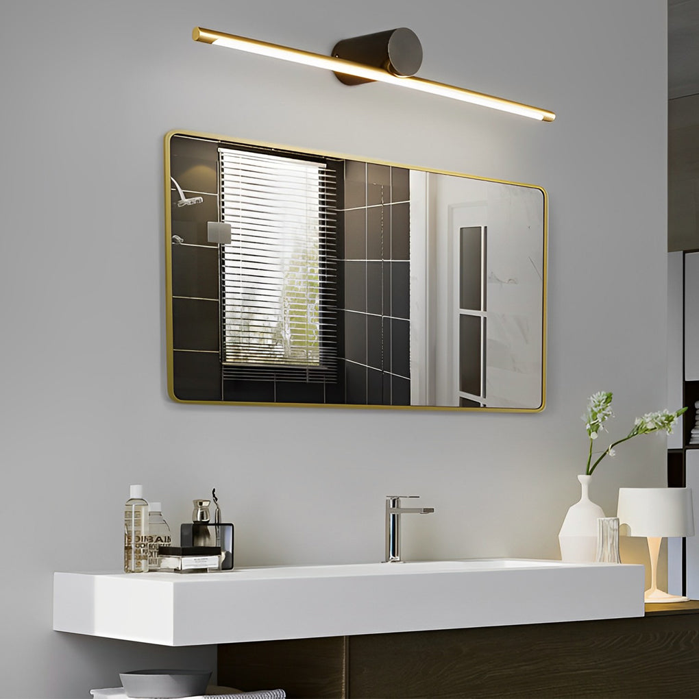 Dual-Color Linear Vanity Light Bar for Bathroom - Modern Metal Design