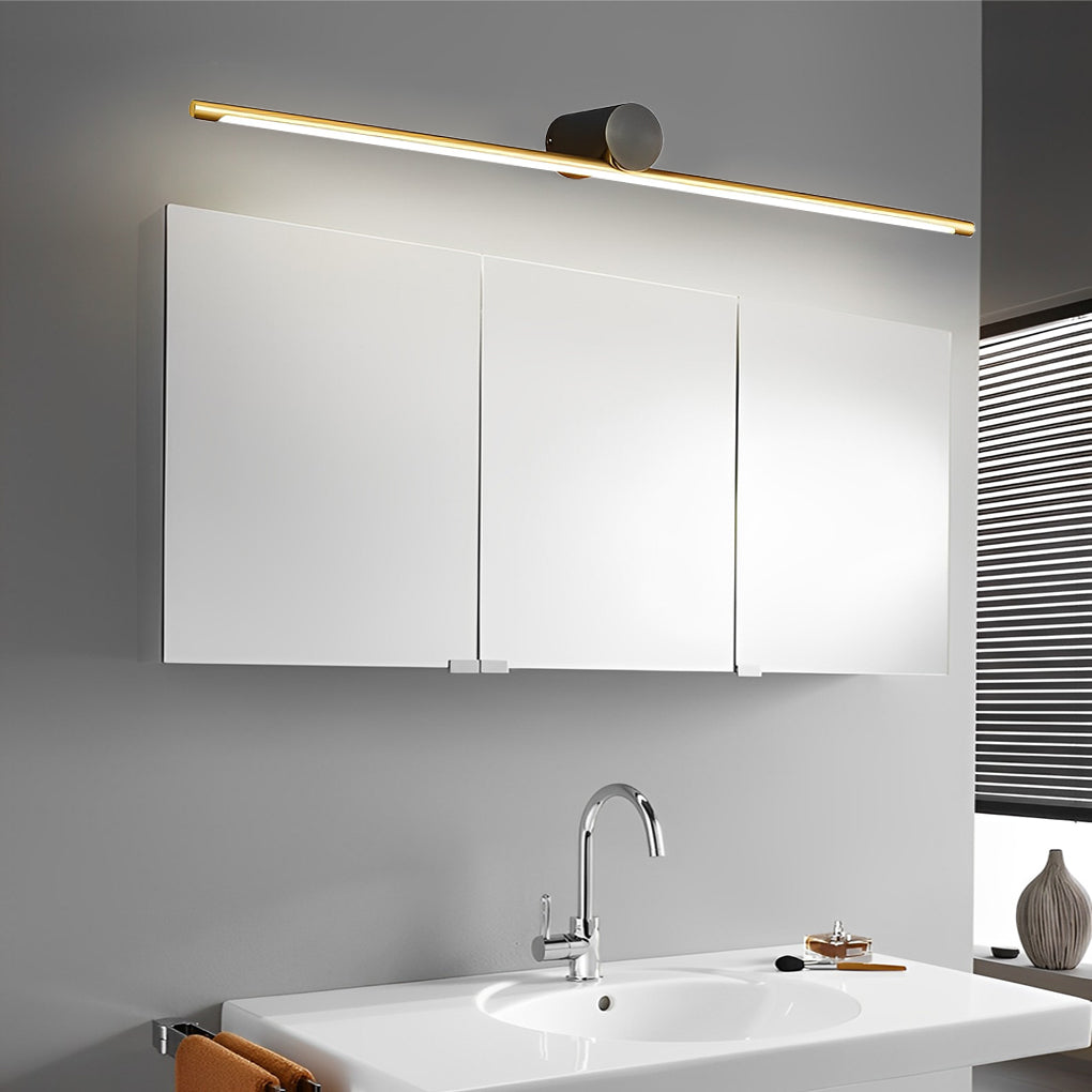 Linear Vanity Light Bar Dual-Color Bathroom Metal Light Fixture, Modern LED Lighting for Bathrooms, Contemporary Wall Sconce, Adjustable Color Temperature, Stylish Home Decor, Energy-Efficient Lighting Solution, Easy Installation for Vanities and Dressing