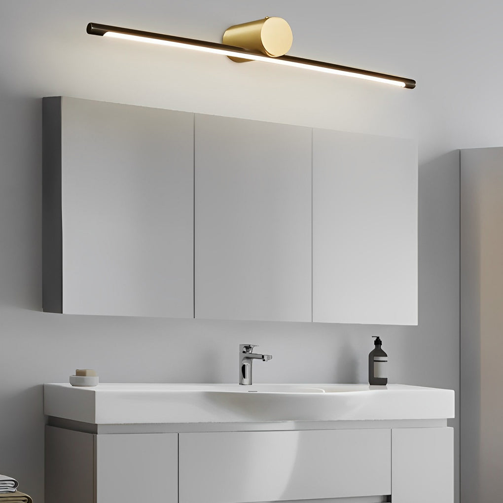 Linear Vanity Light Bar Dual-Color LED Bathroom Metal Light Fixture Adjustable Brightness Stylish Modern Design for Home Lighting Decor Bathroom Lighting Solutions Energy-Efficient Interior Wall Sconce Easy Installation with Dimmable Features