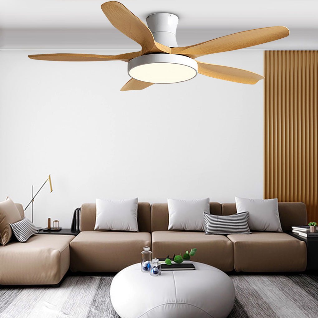 Modern Silent Inverter Ceiling Fan with LED Lights for Living Room