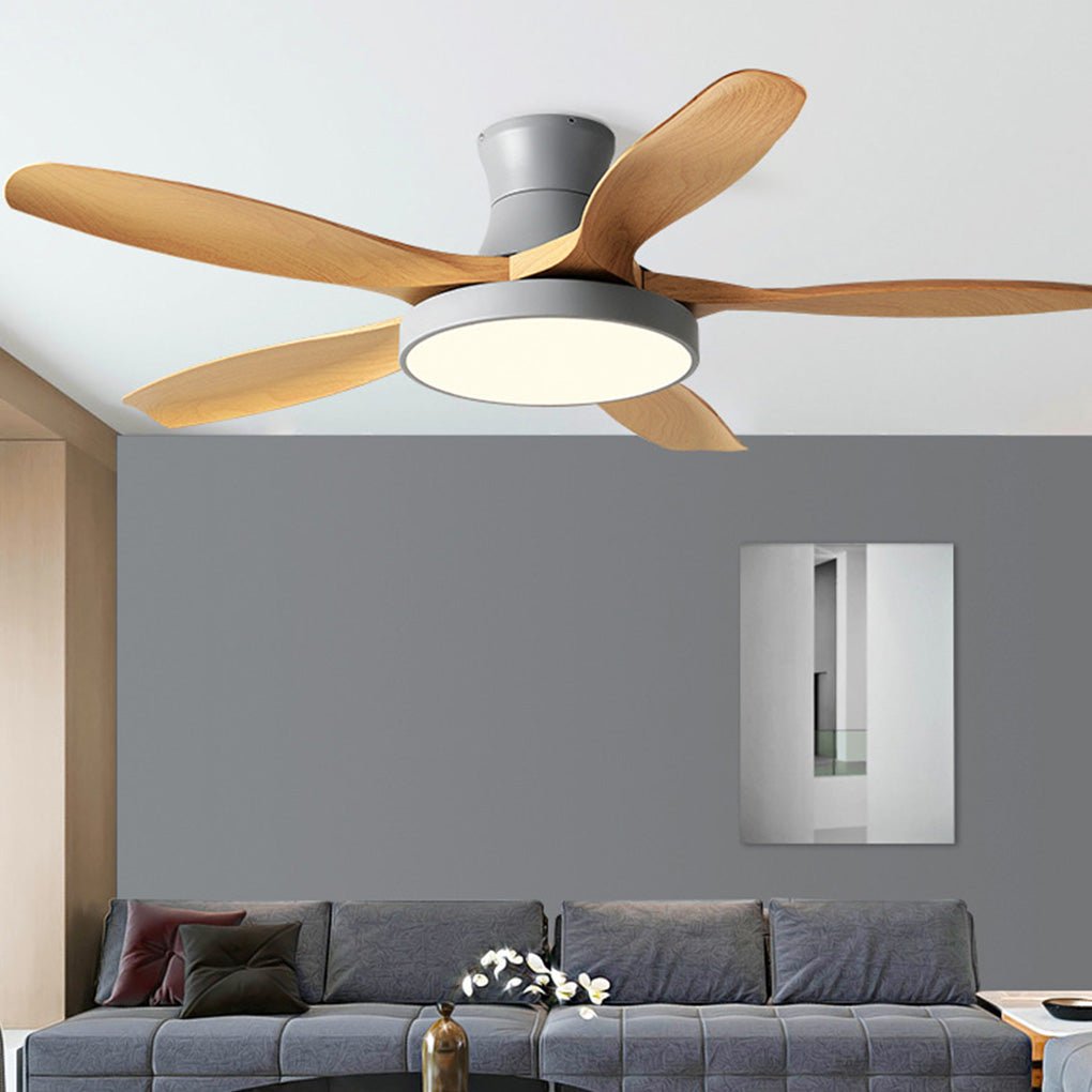 Modern Silent Inverter Ceiling Fan with LED Lights for Living Room