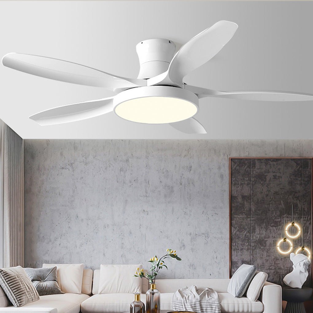 Modern Silent Inverter Ceiling Fan with LED Lights for Living Room