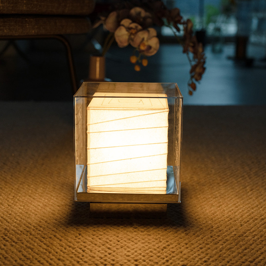 Japanese Wabi-Sabi Paper Table Lamp - Retro Ambient Lighting