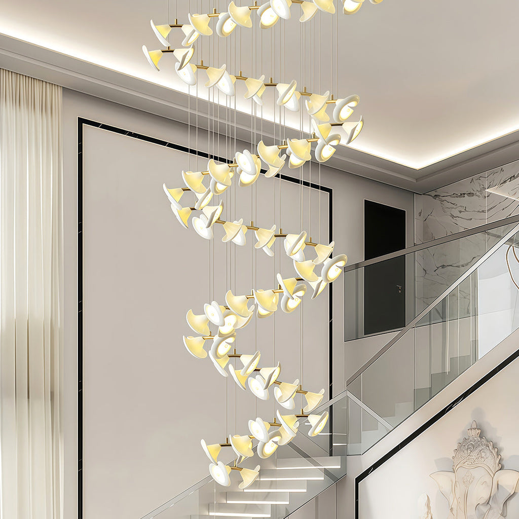 Ceramic Tulip Flower Luxury Chandelier Light