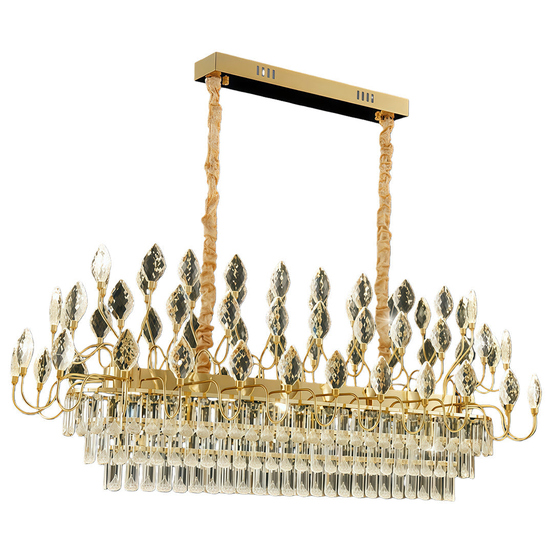 Crystal LED Chandelier - French Luxury Gold Ceiling Light