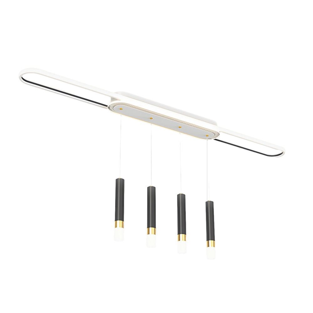 Long Circular 3-Step Dimming LED Modern Ceiling Light Fixture