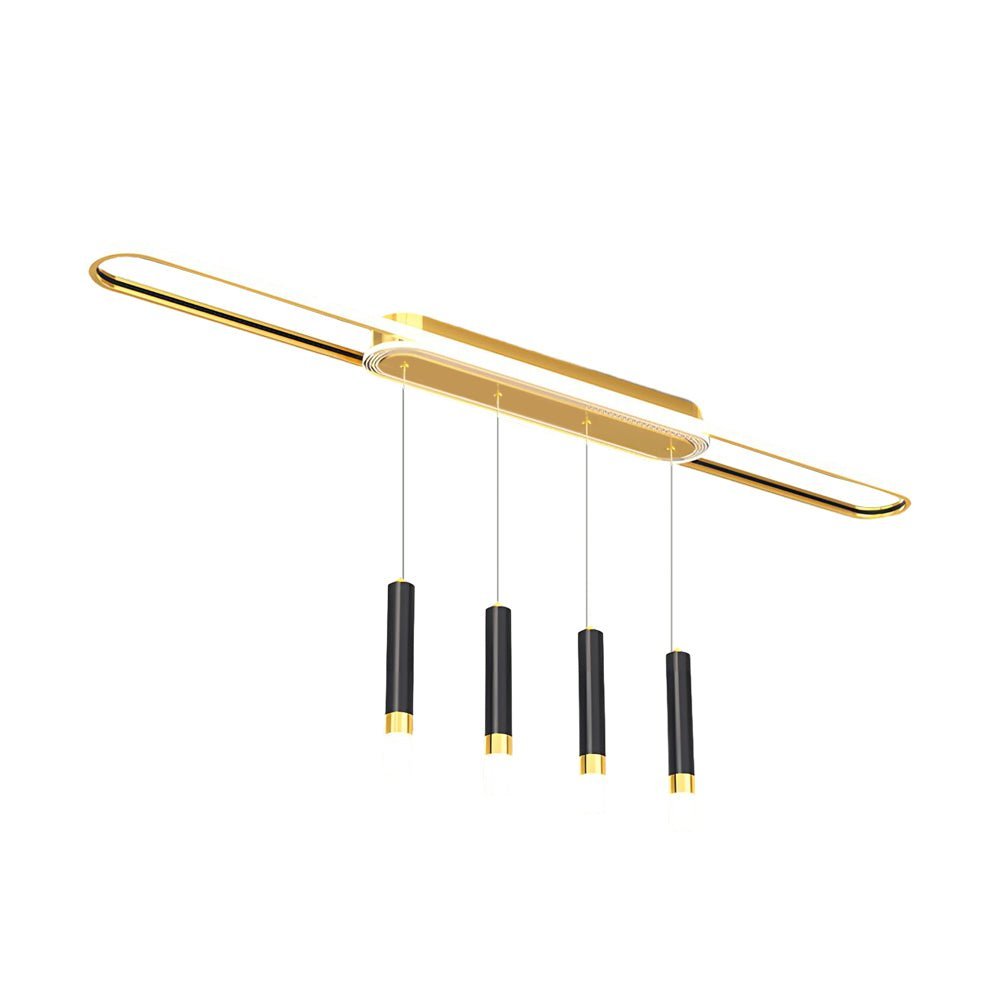 Long Circular 3-Step Dimming LED Modern Ceiling Light Fixture