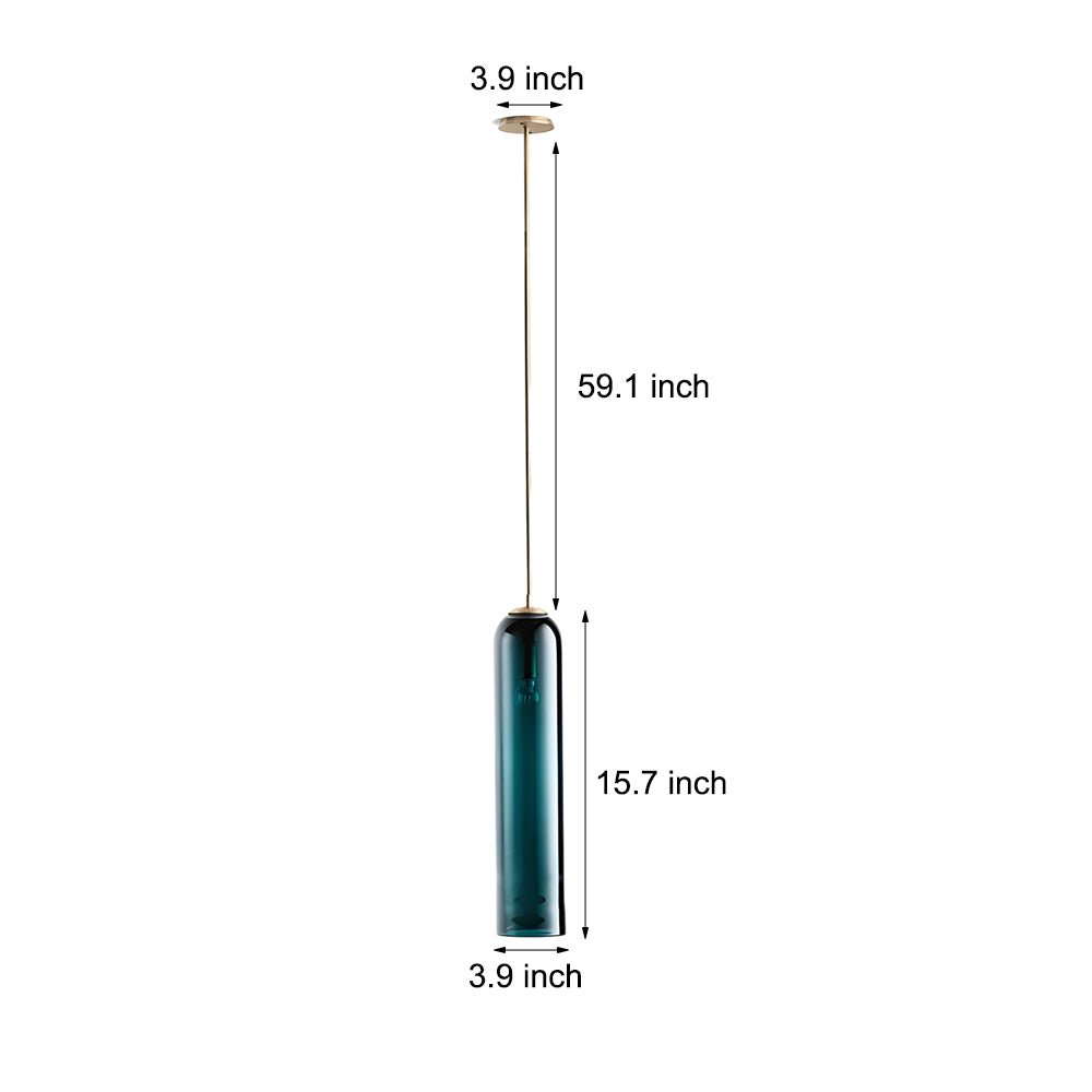 Long Glass Bottle Pendant Light - Luxury Hardware Postmodern Design