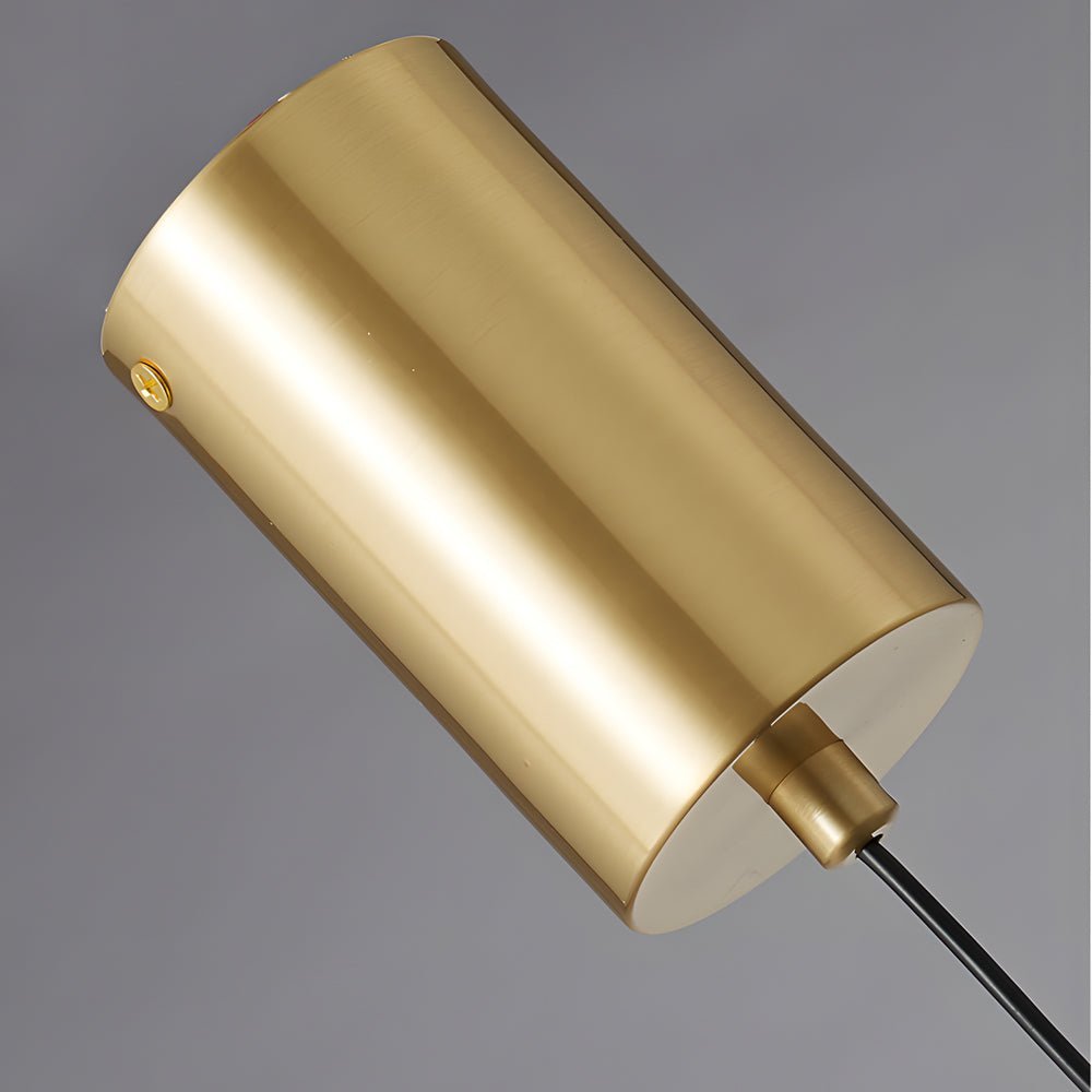 Long Glass Copper Pendant Light - 3 Step Dimming Modern Fixture