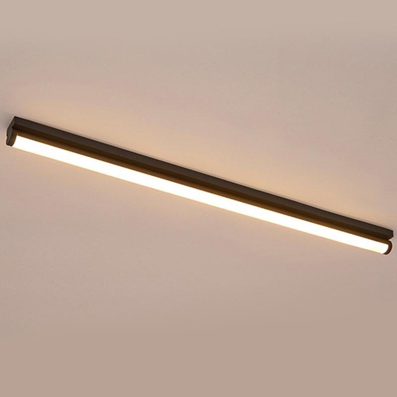 Long LED Ceiling Light - Modern White Aluminum Strip Light