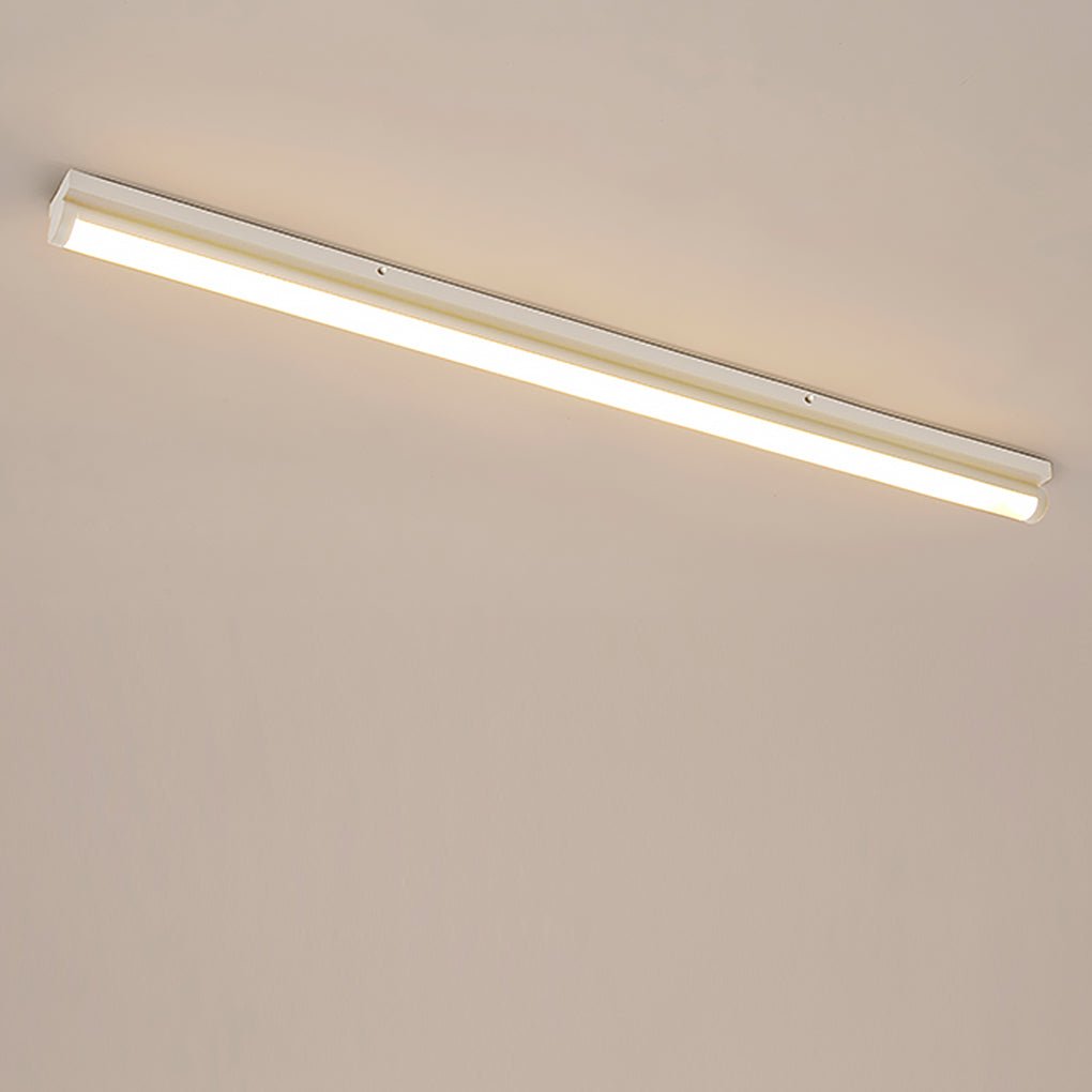 Long LED Ceiling Light - Modern White Aluminum Strip Light