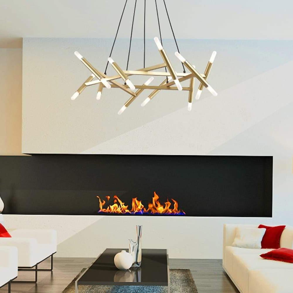 Modern Industrial Sputnik Chandelier - Artistic Design for Home Decor