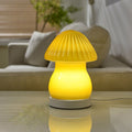 Lovely Glass LED Mushroom Lamp - Adorable Baby Night Light for Nursery Decor, Soft Glow Lighting, Cute Home Decor Gifts