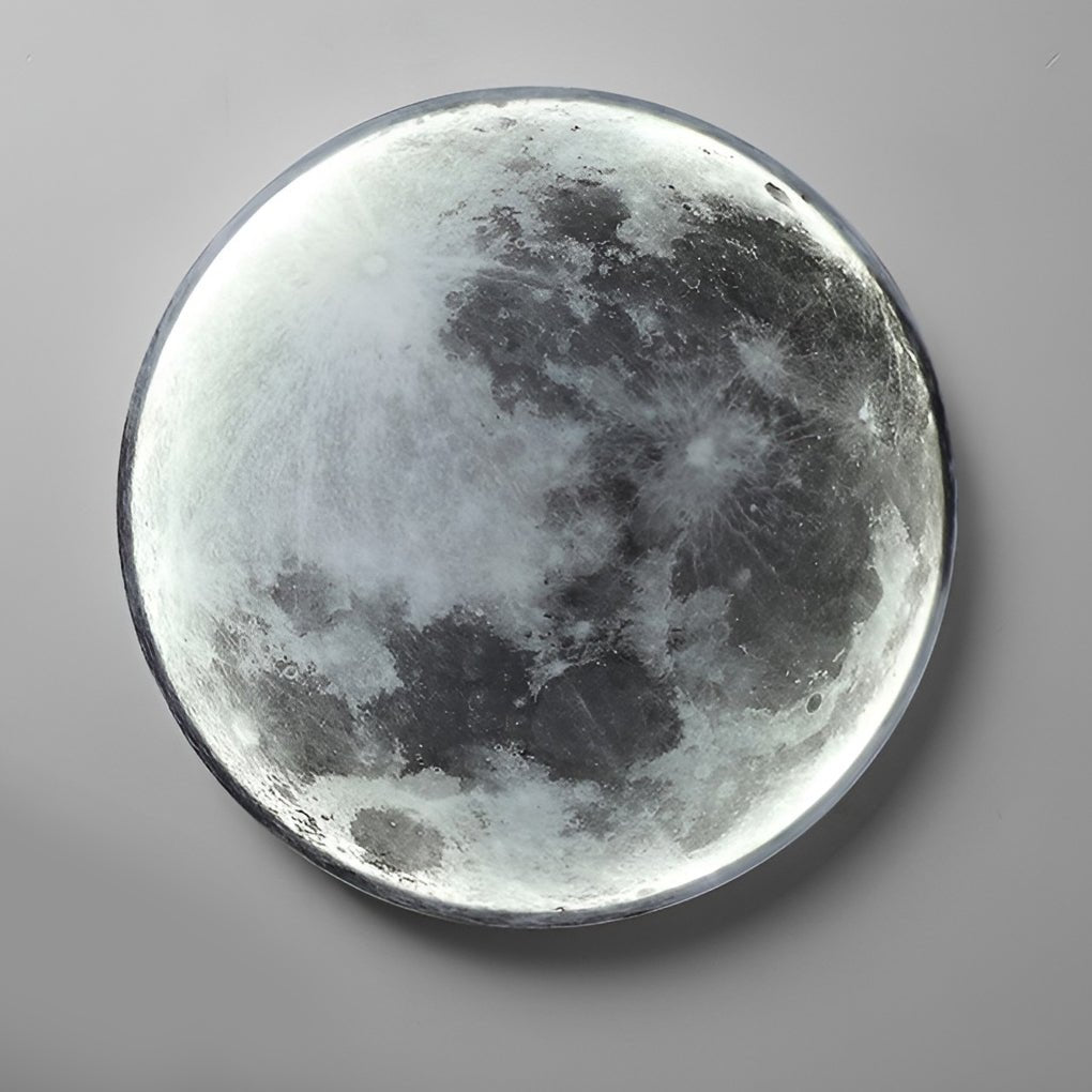 Full Moon LED Wall Lamp - Modern Round Artistic Night Light