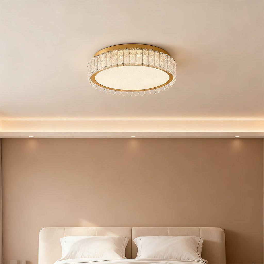 Flush Mount Crystal LED Luxury Light Fixture