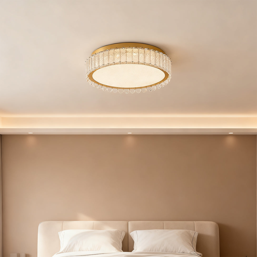 Flush Mount Crystal LED Luxury Light Fixture