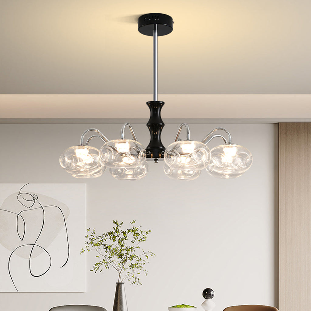 Magic Bean Lustre en Verre LED Chandelier Design Moderne