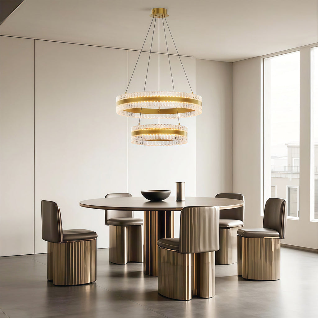 Modern Circular Minimalist Luxury Chandelier Ceiling Light