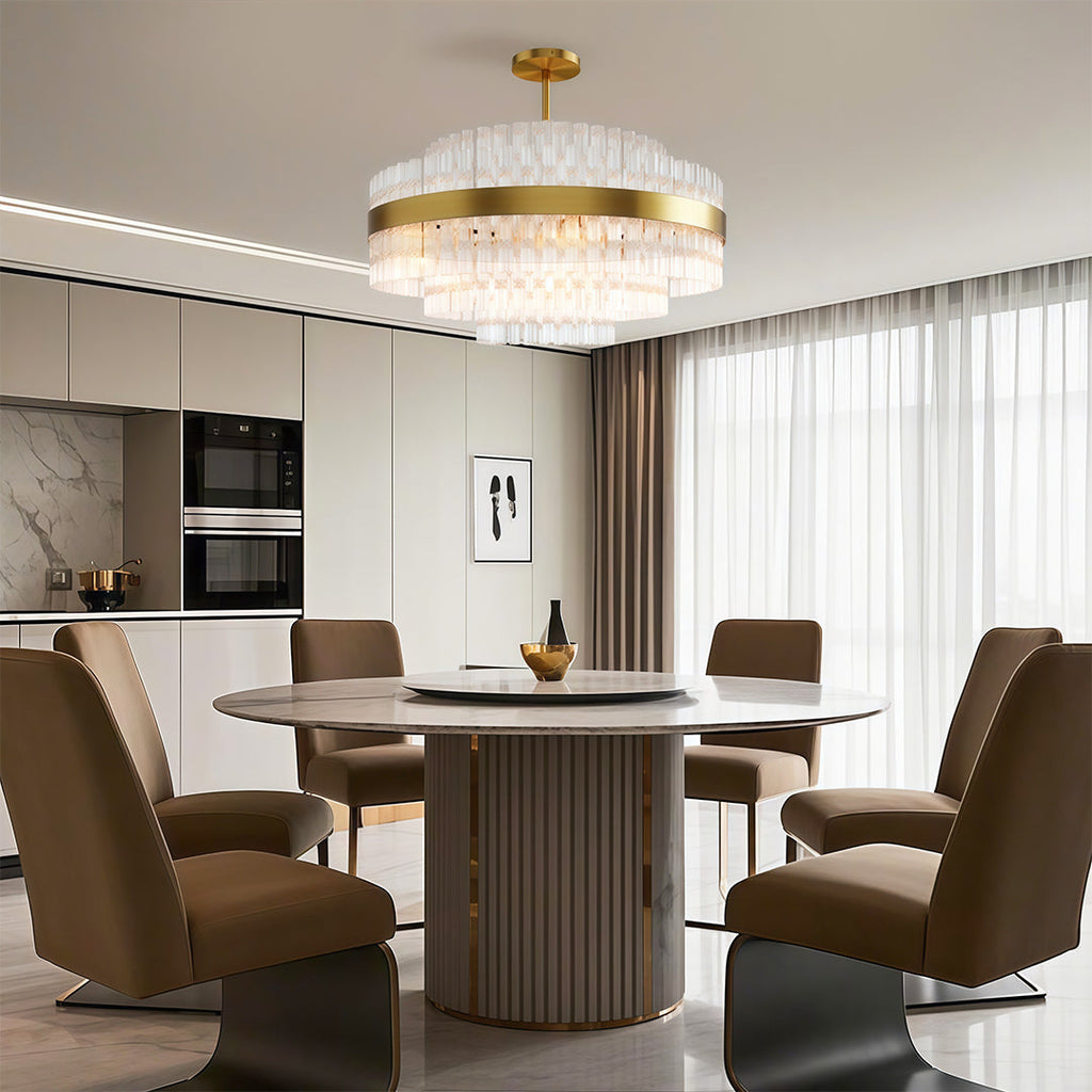 Industrial Modern Copper Chandelier - Luxury Ceiling Light Fixture