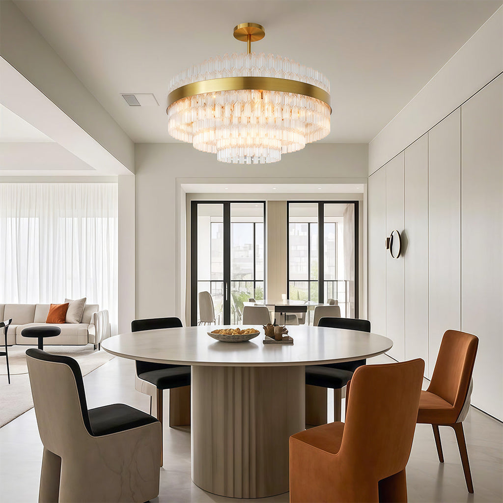 Industrial Modern Copper Chandelier - Luxury Ceiling Light Fixture