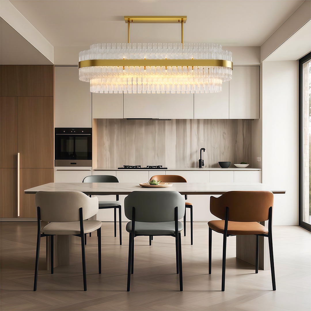 Industrial Modern Copper Chandelier - Luxury Ceiling Light Fixture