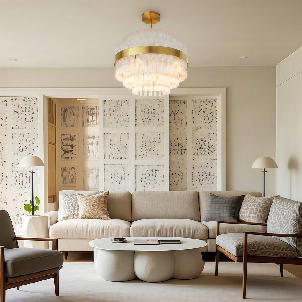 Industrial Modern Copper Chandelier - Luxury Ceiling Light Fixture