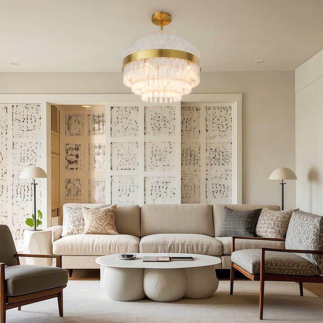 Industrial Modern Copper Chandelier - Luxury Ceiling Light Fixture