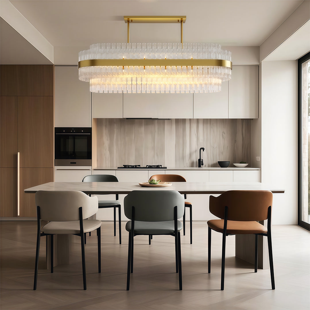 Industrial Modern Copper Chandelier - Luxury Ceiling Light Fixture