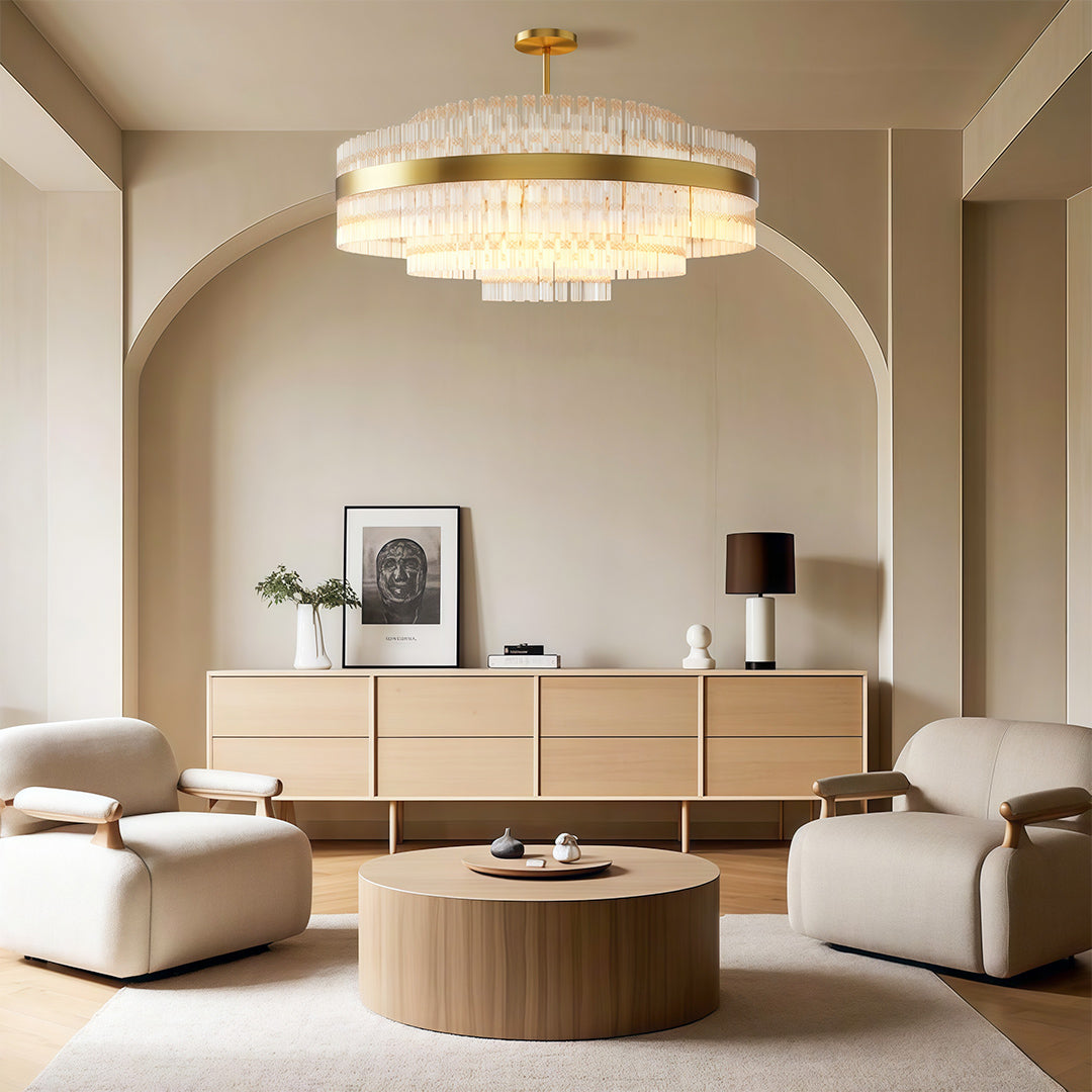 Industrial Modern Copper Chandelier - Luxury Ceiling Light Fixture
