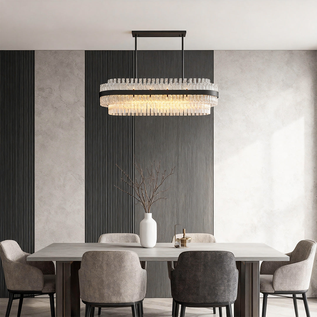 Industrial Modern Copper Chandelier - Luxury Ceiling Light Fixture