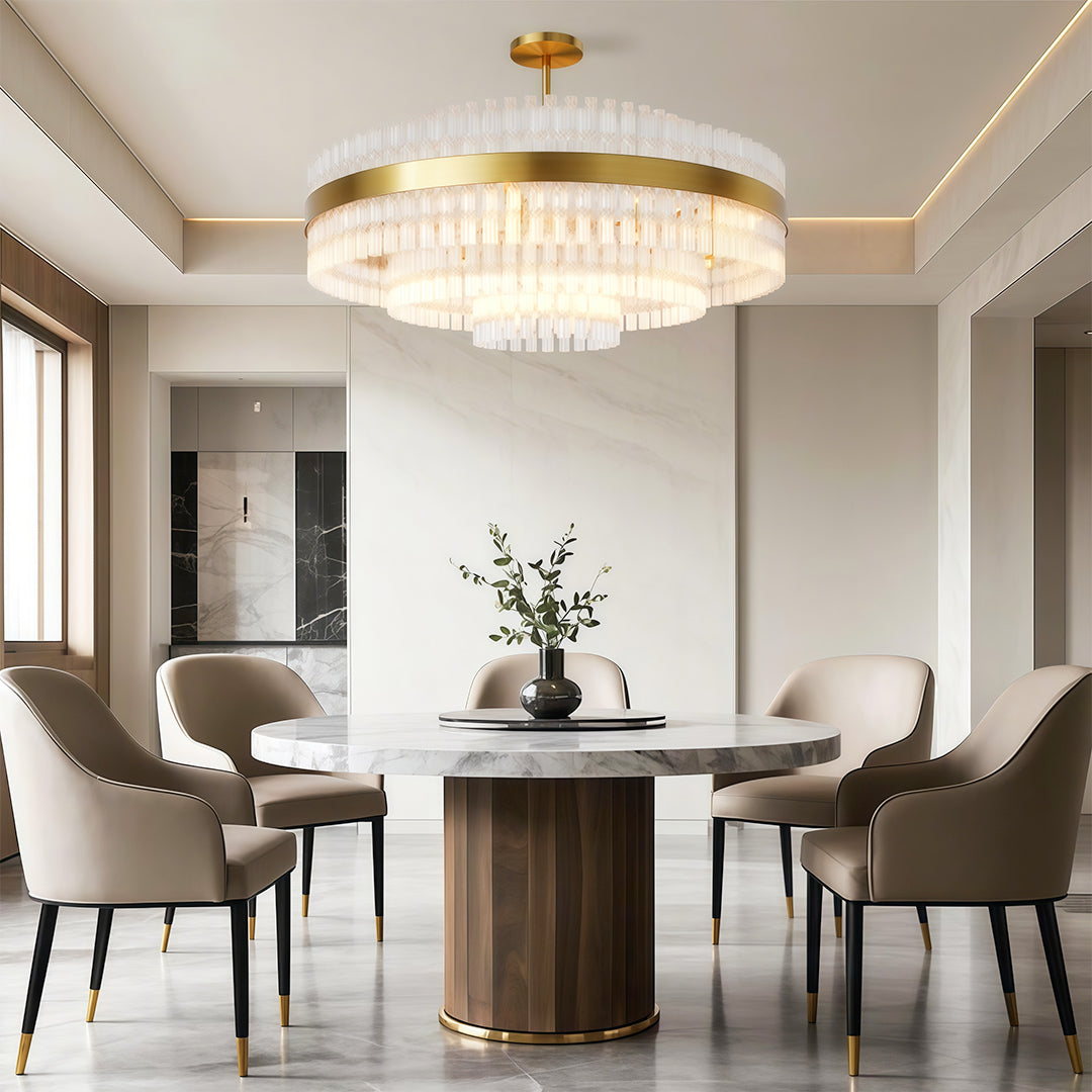 Industrial Modern Copper Chandelier - Luxury Ceiling Light Fixture