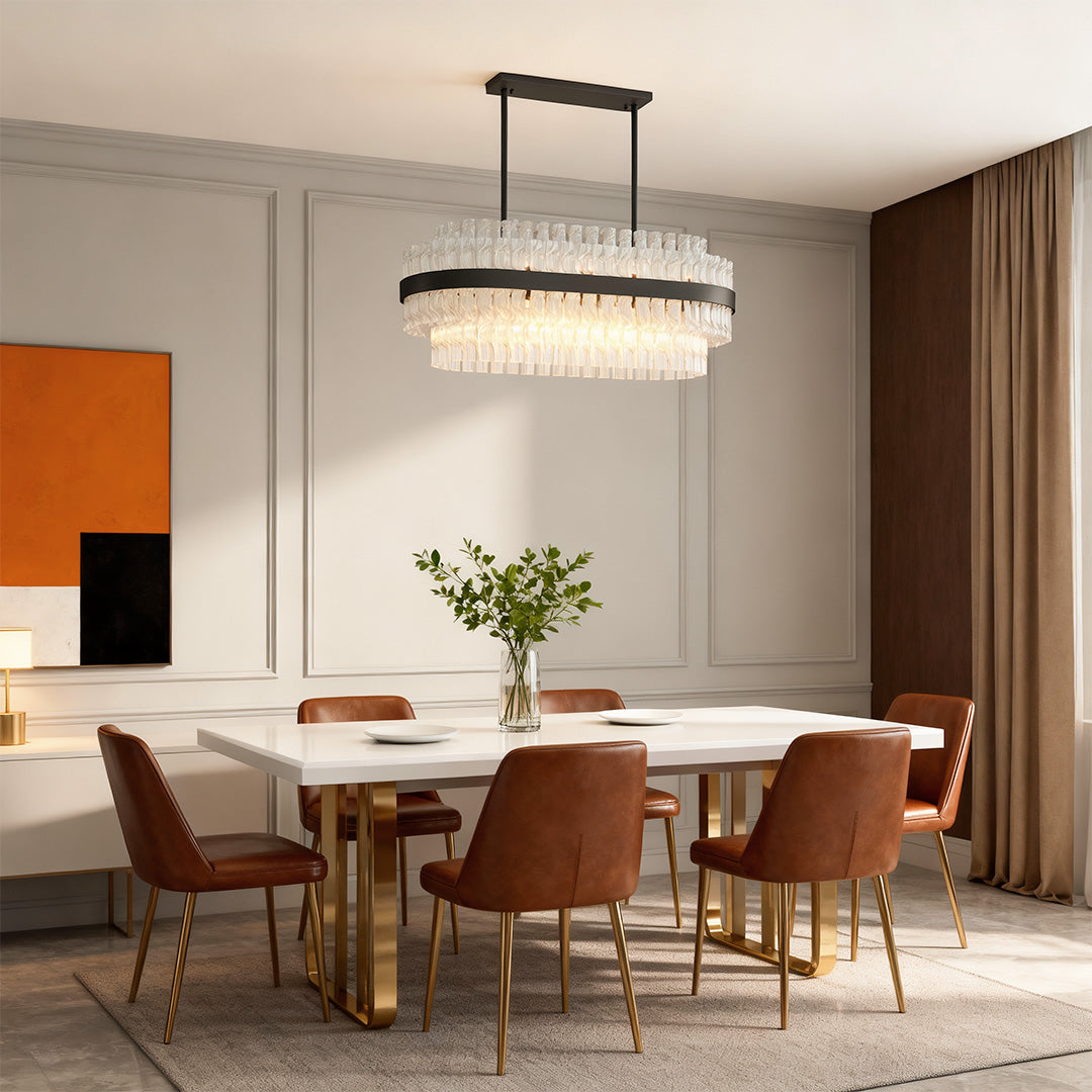 Industrial Modern Copper Chandelier - Luxury Ceiling Light Fixture