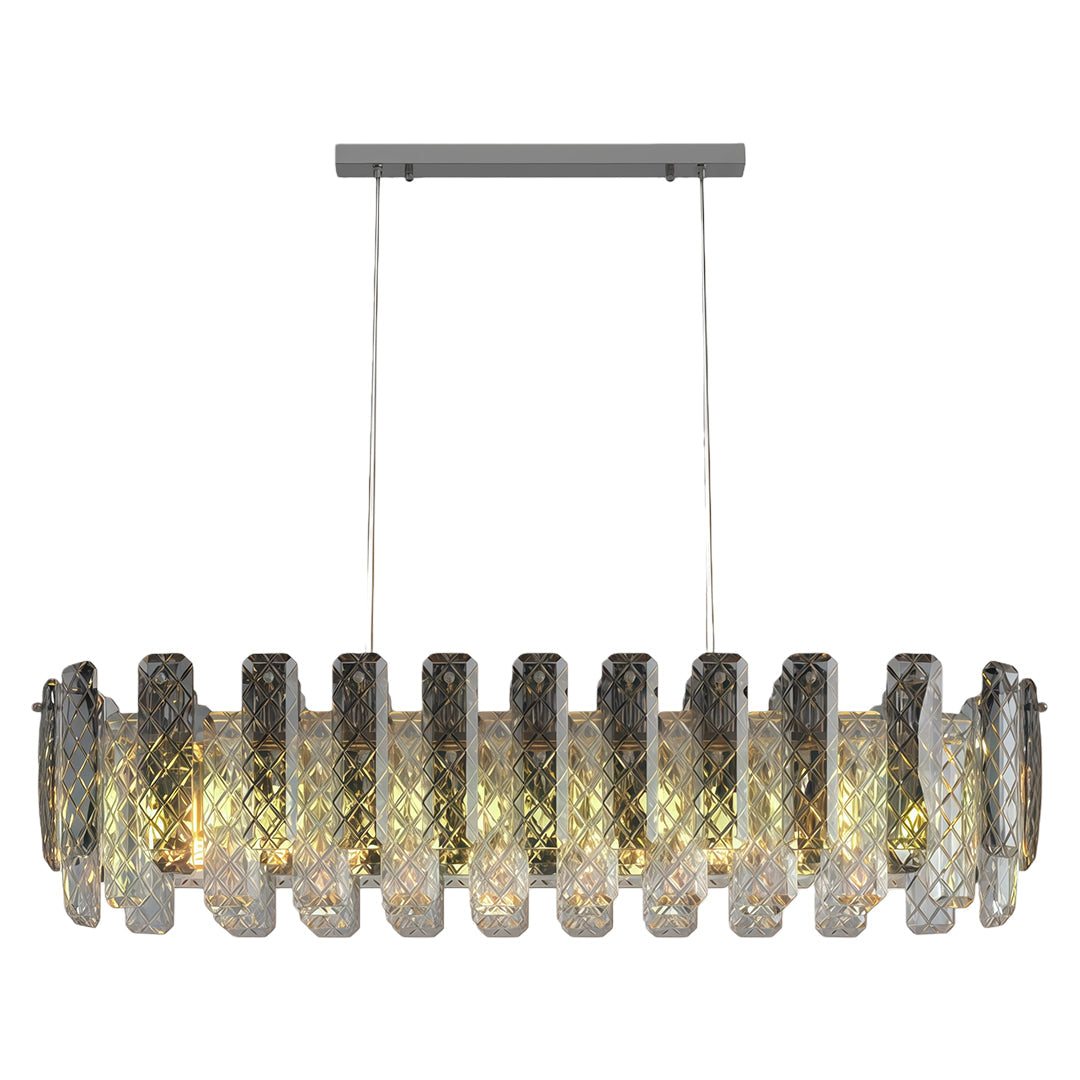 Contemporary Crystal Chandelier Eye-Protecting Ceiling Light
