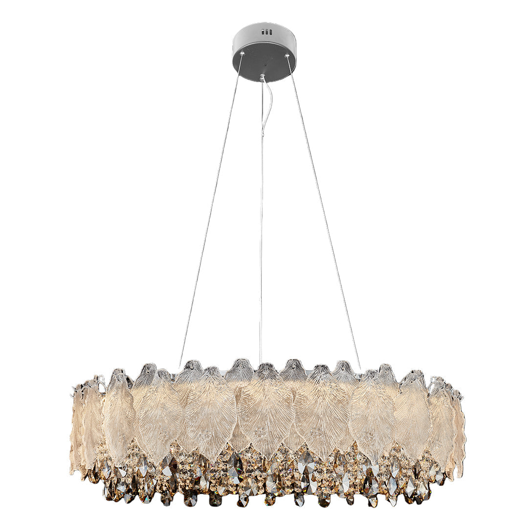 Country French Gold Crystal Chandelier Ceiling Light