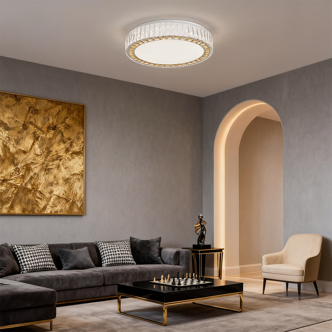 Crystal Ceiling Light - Modern Minimalist Luxury Lamp