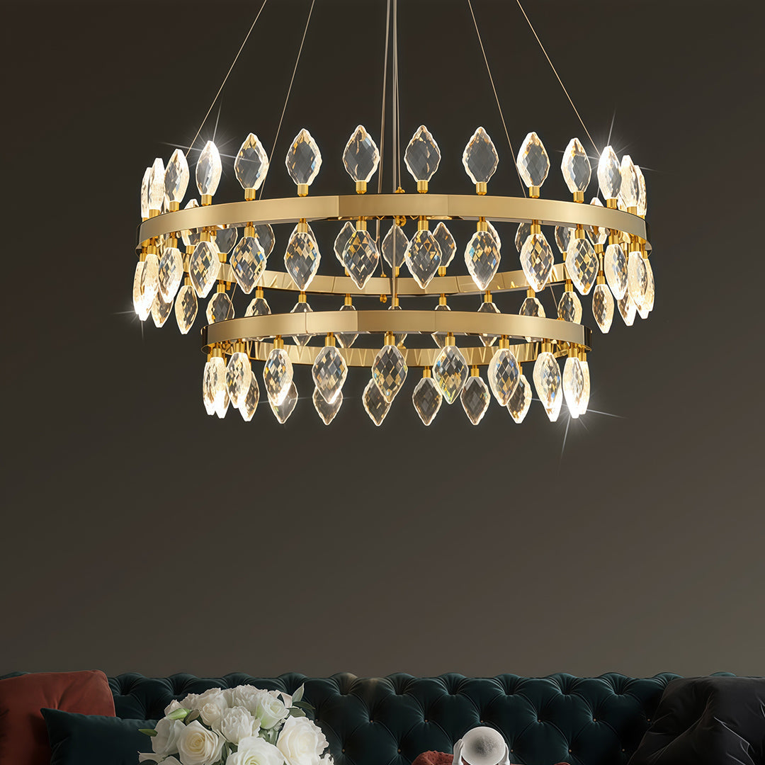 Crystorama Italian Luxury Chandelier, Elegant Ceiling Light Fixture, Classic Design, Ornate Crystal Accents, Vintage Style, Home Décor Lighting, Dining Room Statement Piece