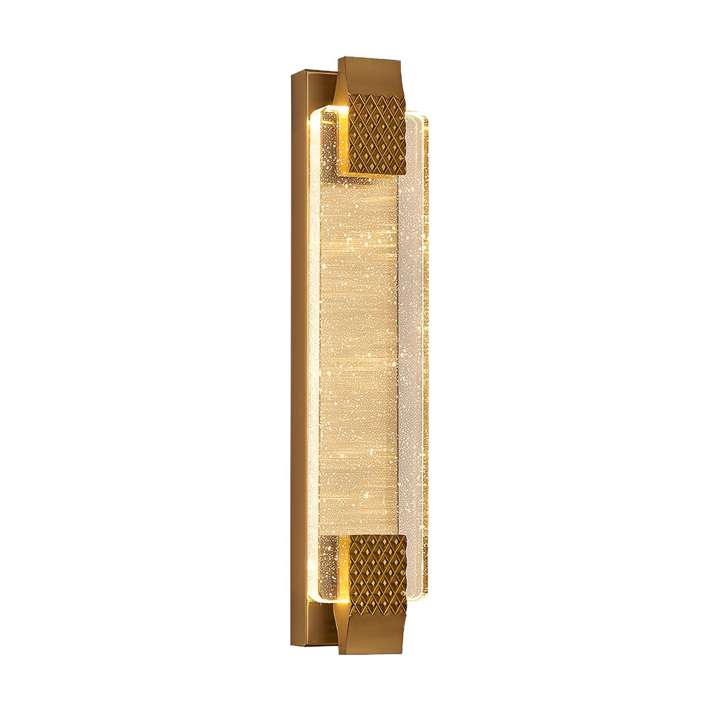 Luxury Modern LED Linear Crystal Wall Light for Living Room