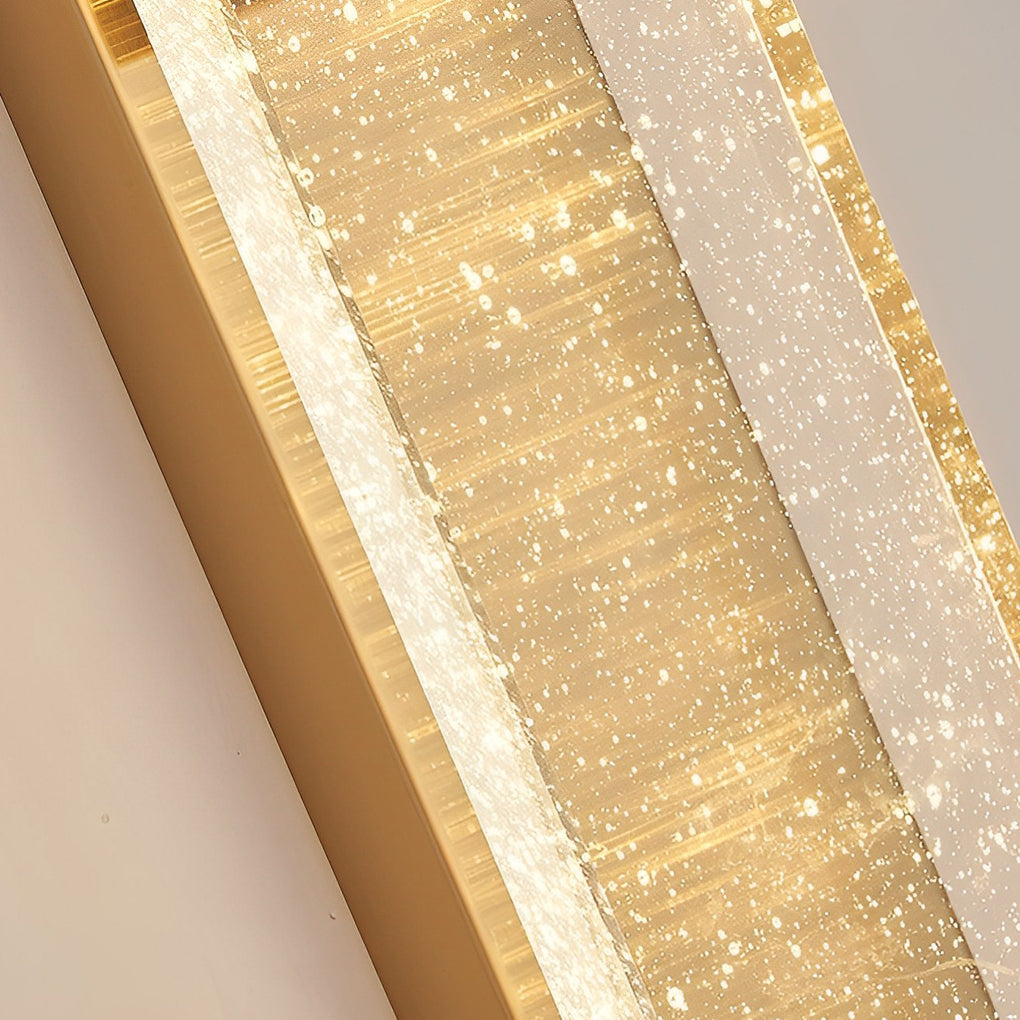 Luxury Modern LED Linear Crystal Wall Light for Living Room